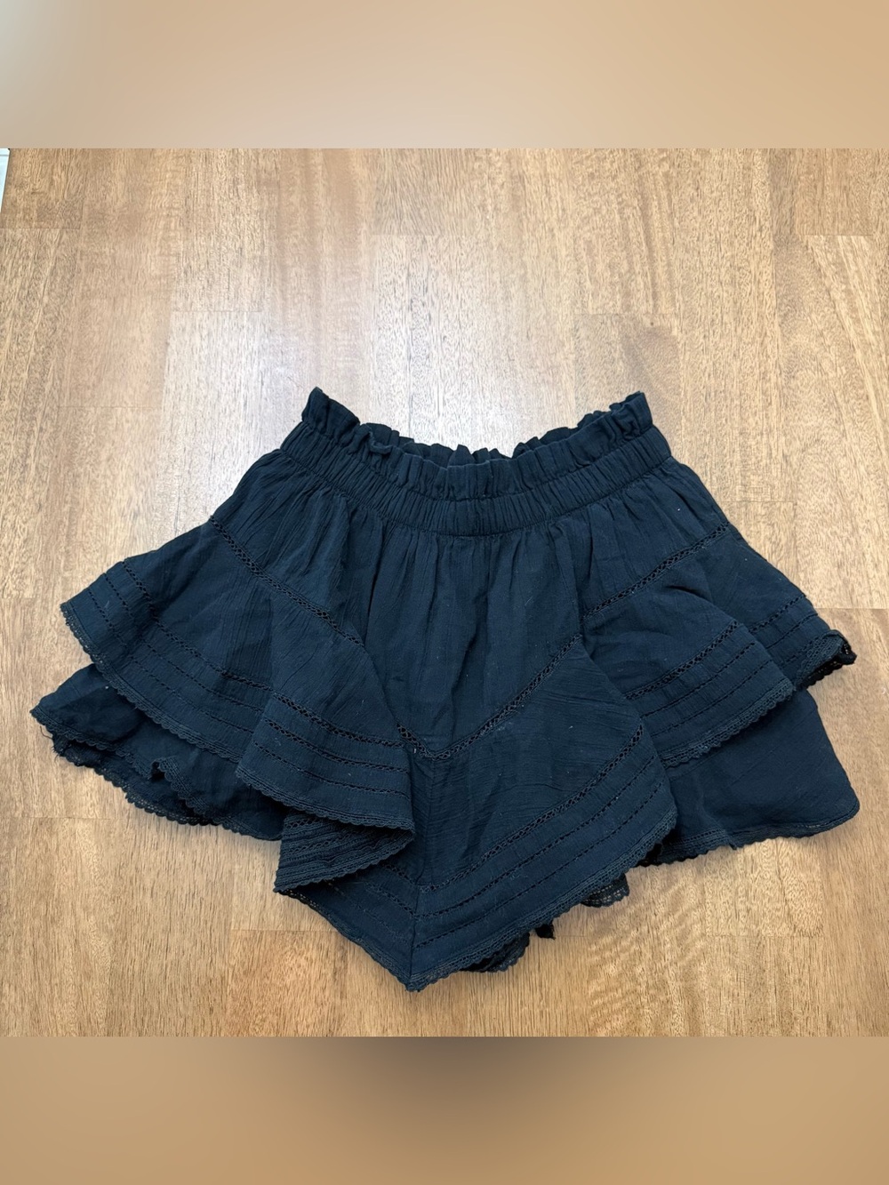aerie rock n ruffle skort